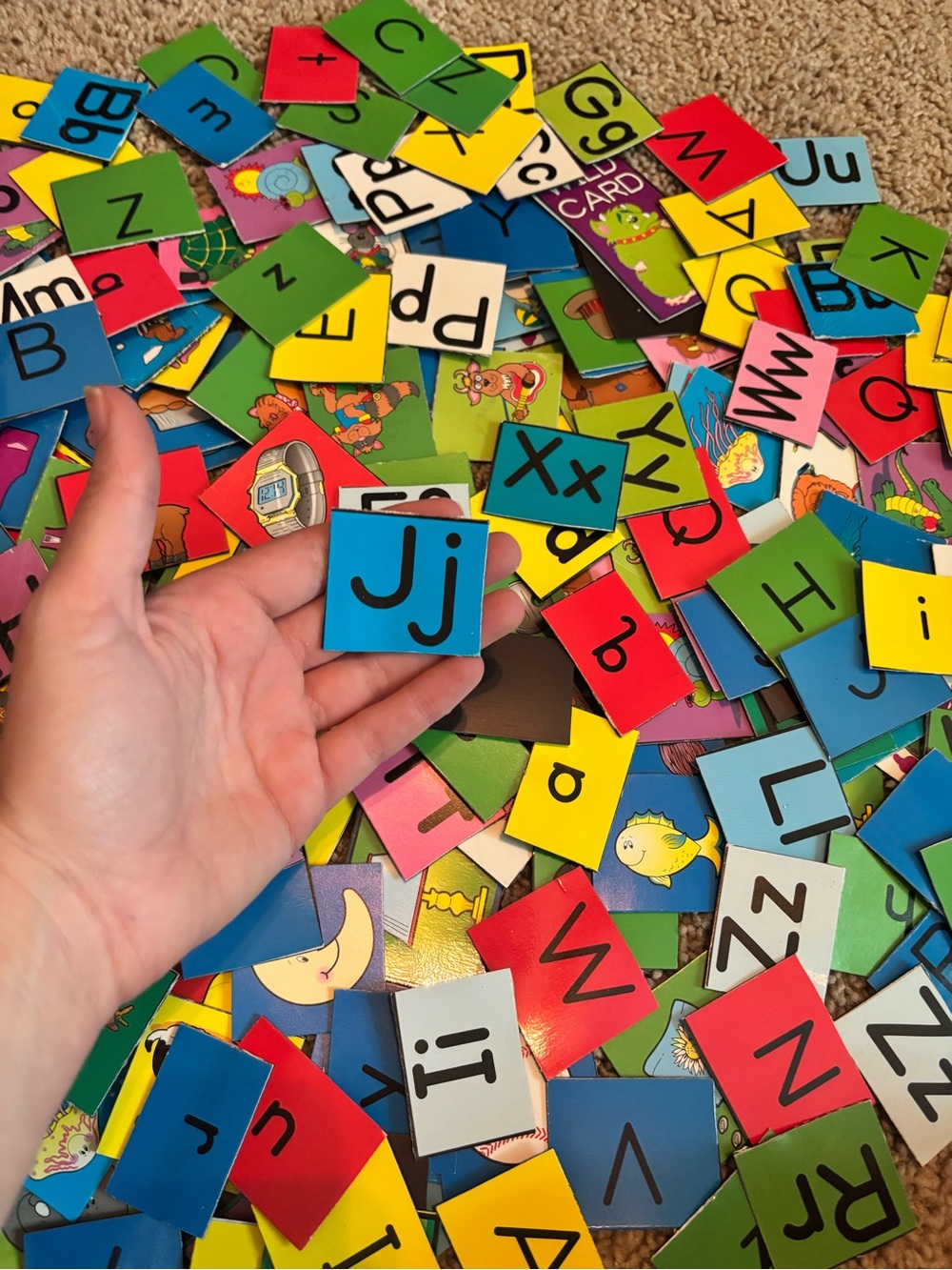 Colorful Alphabet Matching Magnets - Picture 2 of 2
